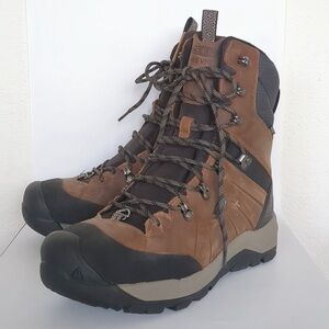 KEEN Revel IV High Polar Waterproof Winter Boots Men's 9.5 Brown Leather 1023619